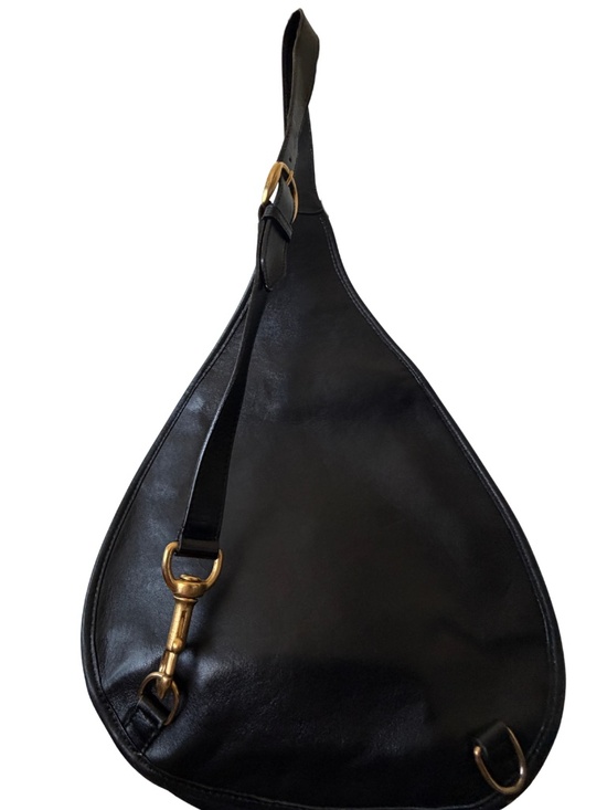 Vintage Gucci Horsebit Black Leather Sling Bag main image 7